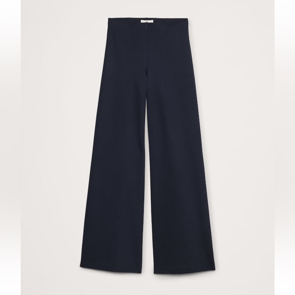 Banana Republic Navy Wide-Leg Pants